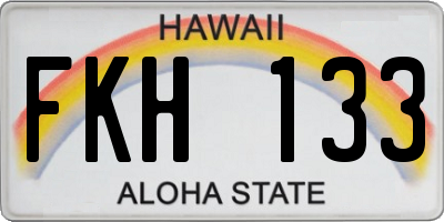 HI license plate FKH133