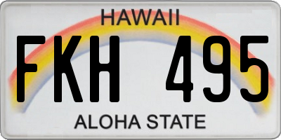 HI license plate FKH495