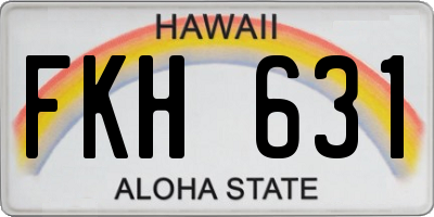 HI license plate FKH631