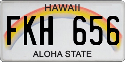 HI license plate FKH656