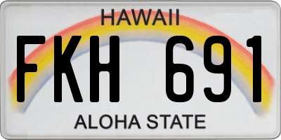 HI license plate FKH691