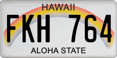 HI license plate FKH764