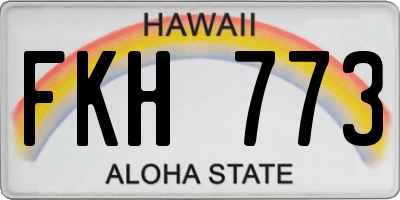 HI license plate FKH773