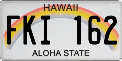 HI license plate FKI162