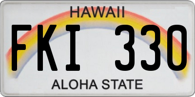 HI license plate FKI330