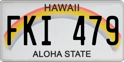 HI license plate FKI479