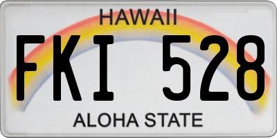 HI license plate FKI528