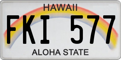 HI license plate FKI577