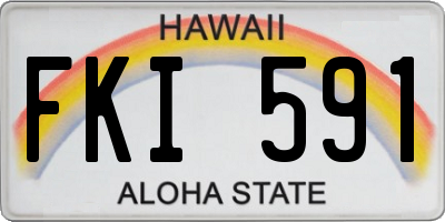 HI license plate FKI591