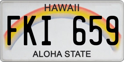 HI license plate FKI659