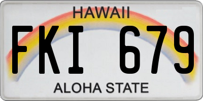 HI license plate FKI679