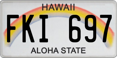 HI license plate FKI697