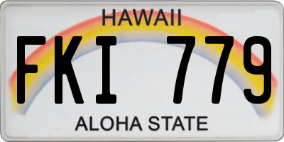 HI license plate FKI779