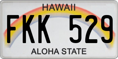 HI license plate FKK529
