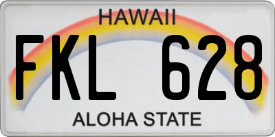 HI license plate FKL628