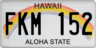 HI license plate FKM152