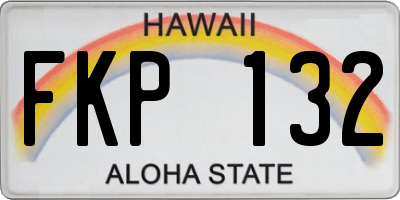 HI license plate FKP132