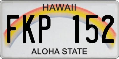 HI license plate FKP152