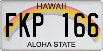 HI license plate FKP166