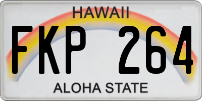 HI license plate FKP264