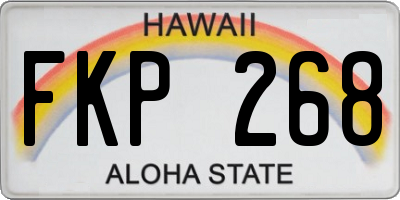 HI license plate FKP268