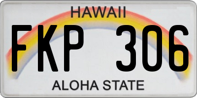 HI license plate FKP306