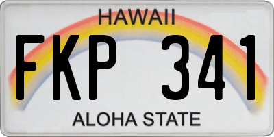 HI license plate FKP341