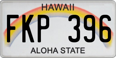 HI license plate FKP396