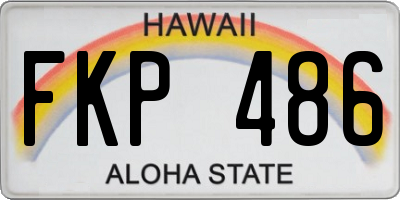 HI license plate FKP486