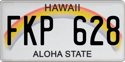 HI license plate FKP628