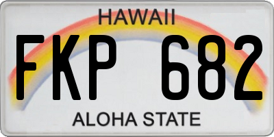 HI license plate FKP682