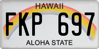 HI license plate FKP697