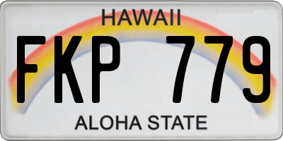 HI license plate FKP779