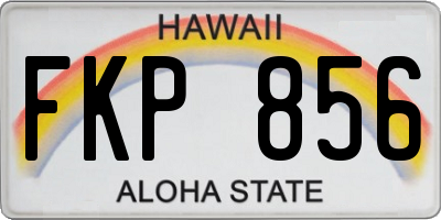 HI license plate FKP856