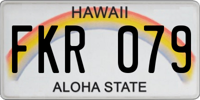 HI license plate FKR079