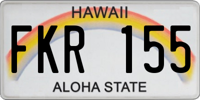 HI license plate FKR155