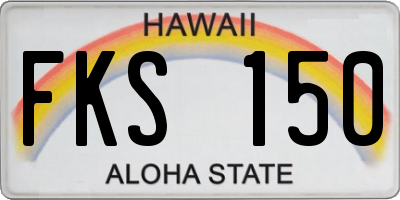 HI license plate FKS150