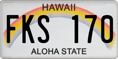 HI license plate FKS170