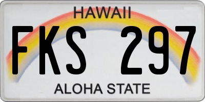 HI license plate FKS297