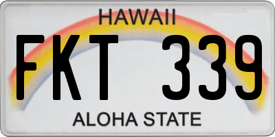 HI license plate FKT339