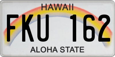HI license plate FKU162