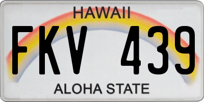 HI license plate FKV439