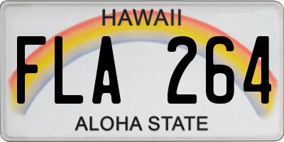 HI license plate FLA264