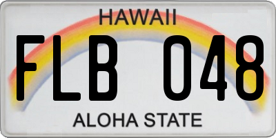 HI license plate FLB048