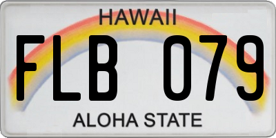 HI license plate FLB079