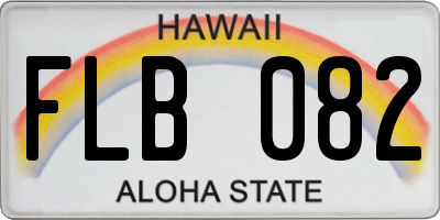 HI license plate FLB082