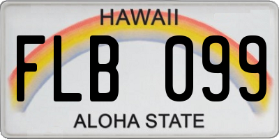HI license plate FLB099