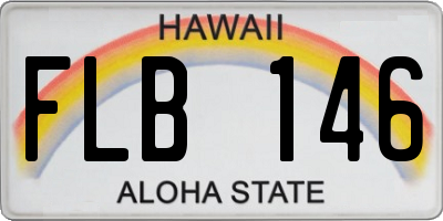 HI license plate FLB146