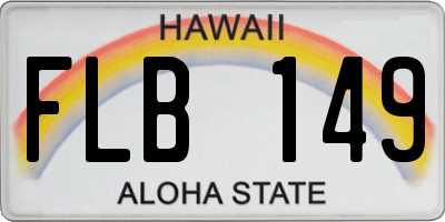 HI license plate FLB149