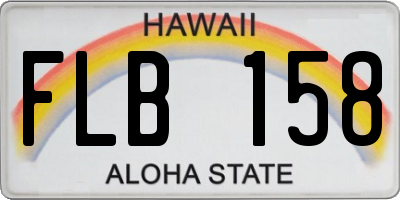HI license plate FLB158